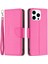 Iphone 15 Pro Cüzdan Pu Deri Cep Telefonu Kapağı Litchi Doku Telefonu Flip Stant Çantası Kayış Rose İle (Yurt Dışından) 1