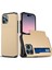 Iphone 15 Pro Tpu+Pc Çift Katmanlı Telefon Koruyucu Case-Gold Için Slayt Kartı Tutucu Telefon Kapağı (Yurt Dışından) 1