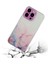 Iphone 15 Pro Için Yumuşak Tpu Telefon Kılıfı Kabartma Mermer Desen Koruyucu Telefon Kapak Pembe (Yurt Dışından) 2