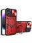 Iphone 15 Pro Maks Slide Kamera Kapağı Pc+Tpu Anti-Drop Kapak Yüzüğü Kickstand Telefon Kasa Kırmızısı (Yurt Dışından) 1