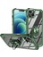 Iphone 15 Şok Geçirmez Kasa Yüzüğü Kickstand Pc+Tpu Telefon Kapağı Alaşım Lens Çerçeve Yeşili (Yurt Dışından) 1
