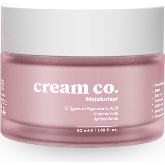 Cream Co. Nemlendirici Yüz Kremi Cilt Tonu Eşitleyici Aydınlatıcı Su Bazlı Tüm Cilt Tipleri Moisturizer 50 ML