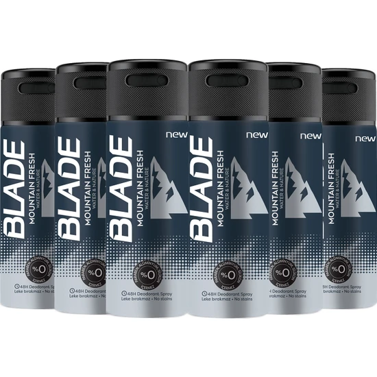 Blade Mountain Fresh Deodorant 6X150ML
