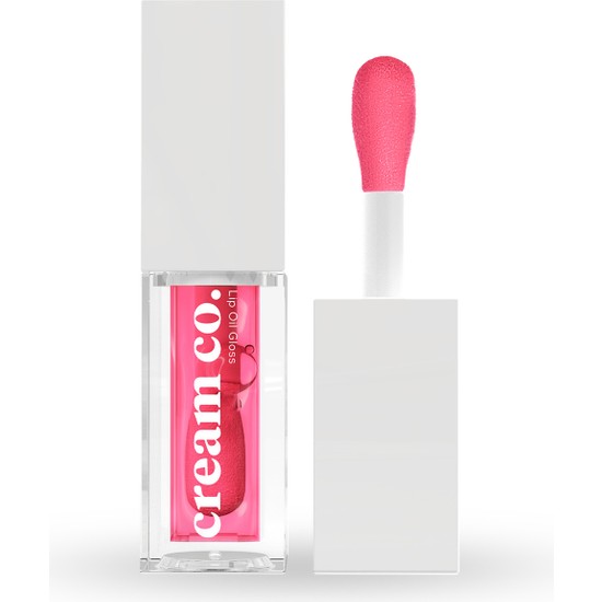 Cream Co. Lip Oil Gloss Dudak Parlatıcısı Nemlendirici Besleyici Dudak Bakım Yağı Raspberry