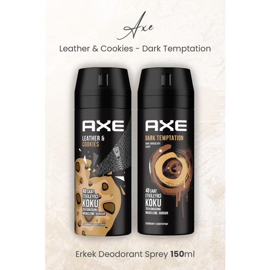 Axe Erkek Deodorant Sprey Leather & Cookies ve Dark Fiyatı