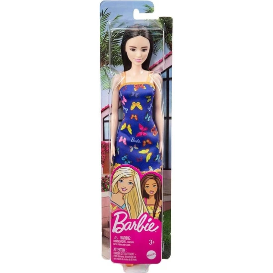 Barbie Şık Barbie Lacivert Kelebekli Elbiseli