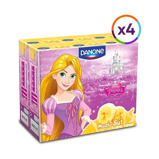 Danone Disney Muzlu Uht Süt 180ML 6'lı (Karakter Seçimi Yapılamamaktadır) X4 Adet