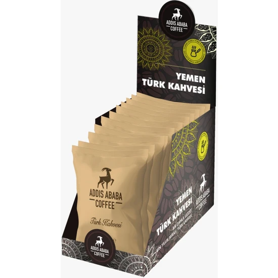 Addis Ababa Coffee Orta Kavrulmuş Türk Kahvesi 100 gr - 12'li Paket