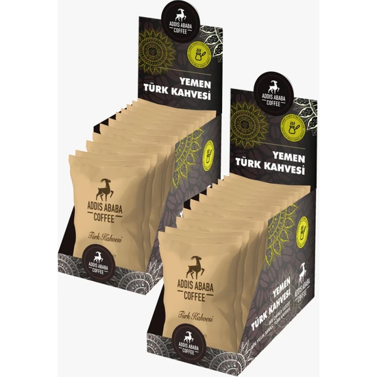Addis Ababa Coffee Orta Kavrulmuş Türk Kahvesi 100 gr - 24'lü Paket