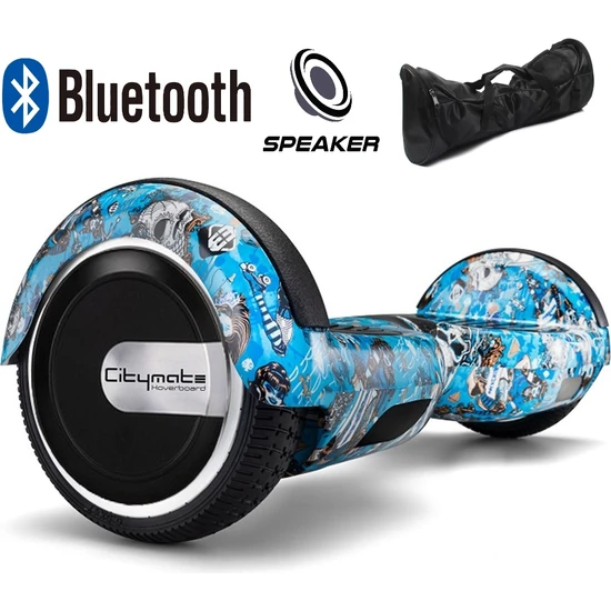 Smart Balance Hoverboard Smart Scooter Elektrikli Kaykay Bluetooth Speakerlı Çanta Hediye Desen-20