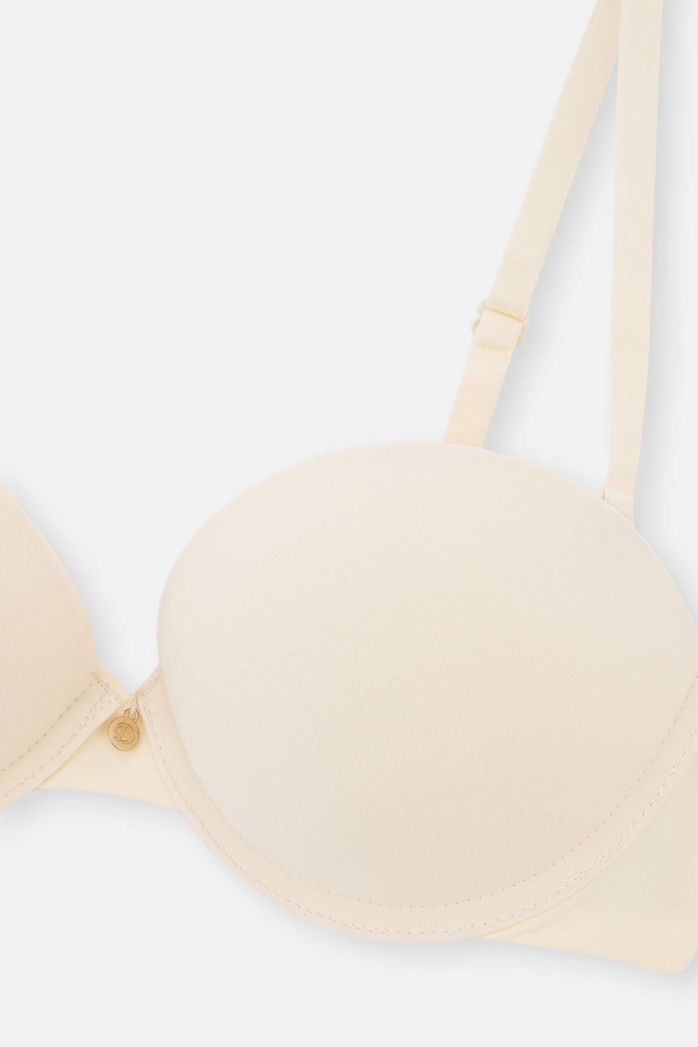 Dagi Ekru 1080KC Lily Straplez Push-Up Destekli Sütyen görsel 3
