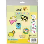 Lino Küçülen Kağıt 2 li Paket 20x25 cm 2 Adet Renkli Eğlenceli Tasarım