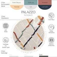 Cool Halı Palazzo 03 Multi Bukle Salon Halısı Hav Toz Vermez Mutfak Halısı Yumuşak Dokulu Çocuk Odası Halısı İskandinav Tarz Yuvarlak Halı Koridor Kesme Yolluk