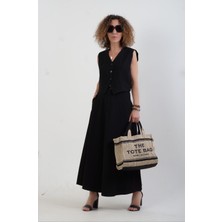 Zelish My Sister Siyah Poly Uzun Çan Etek