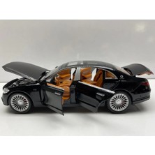 Hepsilazım Diecast,metal Araba Mercedes S600 1:22 Kaput Bagaj Açılır Çek Bırak Model Araba Sesli Işıklı