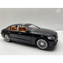 Hepsilazım Diecast,metal Araba Mercedes S600 1:22 Kaput Bagaj Açılır Çek Bırak Model Araba Sesli Işıklı