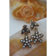 Stoneage Myosotis Çiçeği Küpe