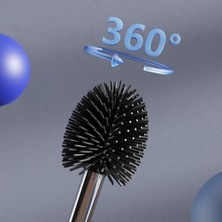 Breeze Silikon Tuvalet Fırçası Ve Tutma Fırçalı Tuvalet Fırçası Klozet Fırçası Brosse Toilette (Yurt Dışından)