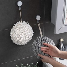 Breeze 3 Adet Banyo El Havlusu Şönil Asma El Havlusu Topu Mikrofiber Kabarık Emici Yumuşak Küçük Banyo Havlusu Döngüler Ile (Yurt Dışından)