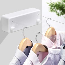 Breeze Geri Çekilebilir Çamaşır Ipi, Çift Ayarlanabilir Paslanmaz Çelik Halatlı Otel Tarzı Banyo Için Ağır Hizmet, Duş Için Duvara Monte Elbise Kurutma Hattı, 13,8 Feet Beyaz (Yurt Dışından)