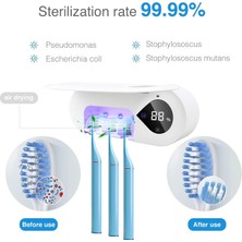 Breeze Uv Dezenfektan Diş Fırçası, Dezenfektan Fonksiyonlu Duvara Monte Diş Fırçası Tutucusu (Yurt Dışından)