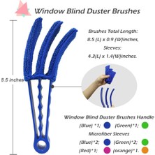 Breeze Esinti Pencere Kör Silgi Fırçası 2 Paket Klima Panjur Için 6 Mikrofiber Kollu Kör Temizleme Araçları Toz Toplayıcı Temizlik Bezi Aracı (Yurt Dışından)