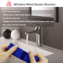 Breeze Esinti Pencere Kör Silgi Fırçası 2 Paket Klima Panjur Için 6 Mikrofiber Kollu Kör Temizleme Araçları Toz Toplayıcı Temizlik Bezi Aracı (Yurt Dışından)