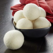 Breeze Yün Kurutma Topları, Casafield'den 6'Lı Set, Ekstra Büyük Organik El Yapımı %100 Yeni Zelanda Yünü, Doğal Çamaşır Kumaşı Yumuşatıcı (Yurt Dışından)