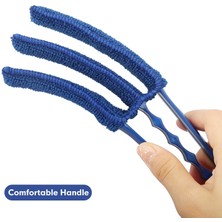 Breeze Pencere Kör Temizleyici Silgi Fırça Seti 2'Li Paket Mikrofiber Kollu Fırça - Pencere Panjurları Için Kör Temizleme Araçları Klima Jaluzi Tozu (Yurt Dışından)