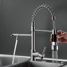 Breeze Mutfak Bataryası, Alçak Basınçlı Mutfak Bataryası, Aşağı Açılan Yağmur Duşlu Mutfak Bataryası, Üniversal Konektör, 360° Dönen Musluk, Mutfak Spiral Yaylı Musluk (Yurt Dışından)