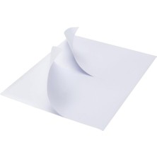 Breeze Yazdırılabilir A4 Kağıt, Lazer/Mürekkep Püskürtmeli Yazıcılar Için Etiket Boyutunda (A4) 297 X 210 Mm Beyaz Kendinden Yapışkanlı Kağıt. (Yurt Dışından)