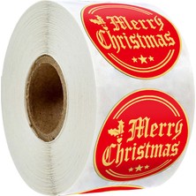 Breeze Esinti 500 Parça Merry Christmas Çıkartmalar Mühürler Etiketler Yuvarlak Altın Noel Çıkartmalar Noel Partisi Favor Için (Yurt Dışından)