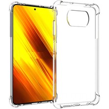 Zebana Xiaomi Poco X3 Nfc Uyumlu Kılıf Zebana Hd Şeffaf Silikon Kılıf Şeffaf