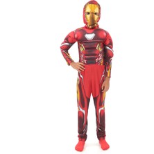 Yüsü Çocuk Kaslı Iron Men Kostümü