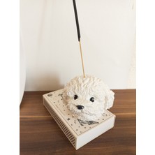 Kedi Creative Arts Poodle Köpek Figürü Çubuk Tütsülük