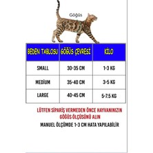 Nice Shop Kaçış Önleyici Nefes Alabilen Yüzey Kedi Gezdirme Göğüs Tasma Seti Siyah (Medium Beden)