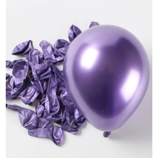 Tinky Winky Balon Krom Balon Aynalı Helyum Balon 10 Adet