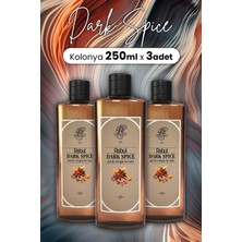 Rebul Dark Spice Kolonya Cam Şişe 250 ml x 3 Adet