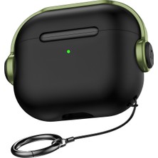 Buff Airpods Pro 2 Djpods Kılıf Black-Dark Green