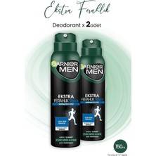 Garnier Men Ekstra Ferahlık 96H Deodorant 150 ml x 2 Adet