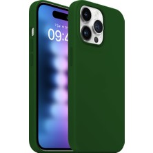 Buff iPhone 15 Pro Max Rubber Fit Kılıf Dark Green