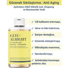S’he Vec Glyc Alright 7% Glycolic Acid + Ginseng + Niacinamide (Gözenek Sıkılaştırıcı ve Arındırıcı Tonik)