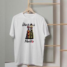 Mor Mürekkep Gelin Damat Tasarım Baskılı Erkek Tshirt