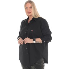 Lady Majestic Büyük Beden Klasik Kadın Gömlek