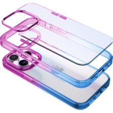 Buff iPhone 15 Pro Max Air Bumper Rainbow Kılıf Blue Purple