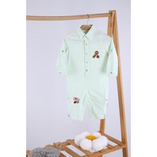 Babyhola Kot Kumaş Kız Erkek Bebek Tulum 12304