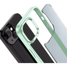 Buff iPhone 15 Plus New Air Bumper Kılıf Light Green