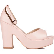 Fitbas 111098 719 Kadın Pudra Büyük & Küçük Numara Platform Ayakkabı