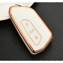 Yıldız Tuning Volkswagen Caddy Anahtar Kılıfı Gold Beyaz Renk 2021 Üzeri 