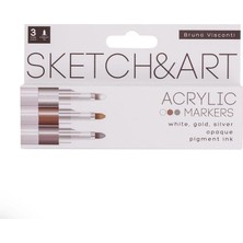 Bruno Visconti "sketch & Art" Akrilik Marker Kalem 3 Renk